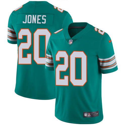 Nike Miami Dolphins #20 Reshad Jones Aqua Green Alternate Men Stitched NFL Vapor Untouchable Limited Jersey